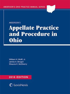 cover image of Anderson's Appellate Practice and Procedure in Ohio